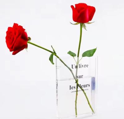 China OEM Unique Modern Acrylic Vase For Flowers , 5mm Thick Acrylic Floral Stands for sale