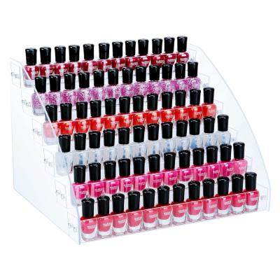 China 6 Layers Acrylic Storage Rack For Nail Polish Organizing Eyeglasses Essential Oils for sale