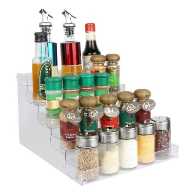 Chine Organisateur d'étagères acryliques à 5 niveaux pour armoires de cuisine à vendre