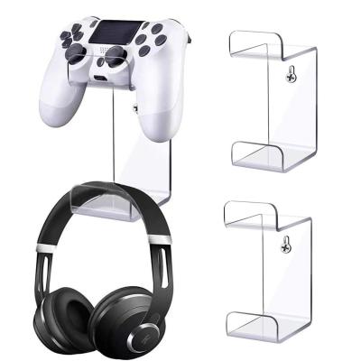 China Clear Acrylic Game Controller And Headphone Holders Custom Size And Shape for sale