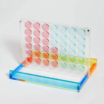 China Luxury Functional Acrylic Game Set Colorful Plexiglass Chess Board Customized Size for sale