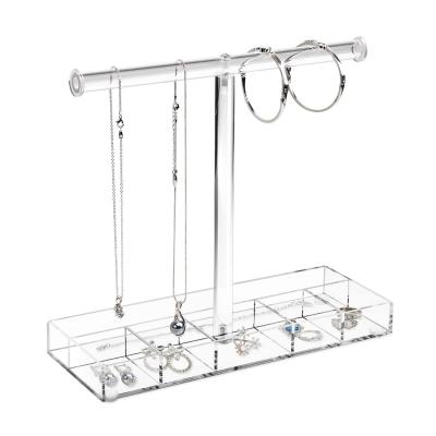 China Jewelry Tiered Acrylic Display Holder With Base Organizing Bracelets And Necklaces for sale