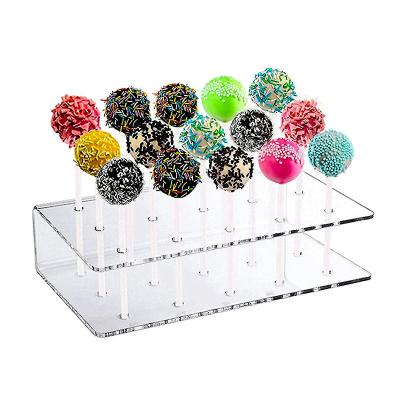 China Custom Thick Clear Acrylic Lollipop Display Stand , Acrylic Candy Holder For Store for sale