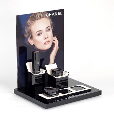 Китай Elegant Acrylic Cosmetic Display Stand Plexiglas Display Set for Makeup  or Skincare Chain Shops продается