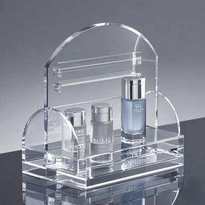 China Custom Acrylic Desktop Display And Storage Shelf For Cosmetic Makeup  Beauty Products for sale