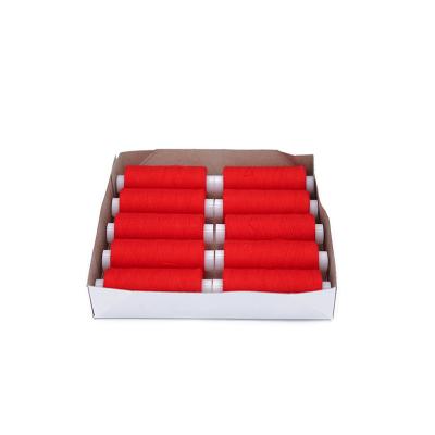 China Newest Brand 100% Best Style High Tenacity Spun Polyester 40/2X10 High Tenacity Red Sewing Thread For Medium Weight Fabric for sale