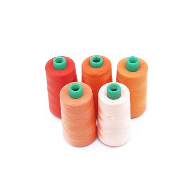 China High Tenacity Special Fashionable 100% Spun Polyester 40/2 Multi Color Orange Sewing Thread For Medium Weight Fabric for sale