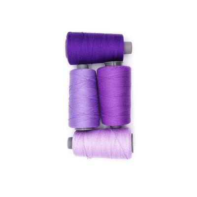 China Hot Selling High Tenacity Fashionable Design 100% Spun Polyester 20/3 Multi Color Heavy Violet Jeans Sewing Thread For Fabric for sale