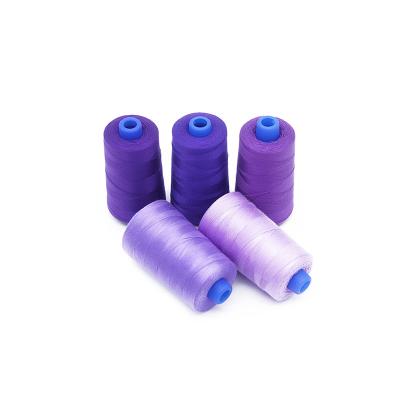 China High Tenacity New Arrival Unique 100% Spun Polyester 20/2 Colorful Heavy Fabric Violet Jeans Sewing Thread For for sale