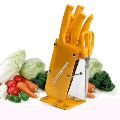 China 2019 new style fashion knife block pmma plexiglass acrylic kitchen knife holder disposable orange knife holder for sale