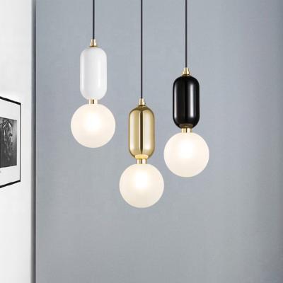 China Modern Black Modern Fancy Pendant Shade Light Glass Pendant Light for sale