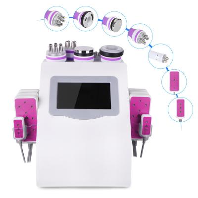 China Eco-friendly 6 in 1 40K Ultrasonic Vacuum LED Photon Therapy Body Suction Slimming Skin Face and Body Lifting Beauty Machine for sale