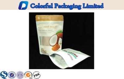 China Pantone Plastic Resealable Stand Up Pouches With Zipper , BPA Free Zip Food Bags for sale