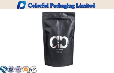 China 350g Resealable Stand Up  Coffee Packaging Bags With Ziplock And Valve for sale