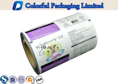 China Glossy printing Aluminum Foil Packaging Film Roll For Food Packing for sale