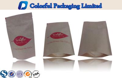 China Reusable Aluminum Foil Kraft Paper Tea Packaging Bags For Green Tea for sale