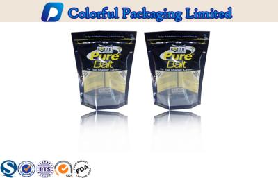 China Plastic Stand Up Fishing Lure Packaging Bags With Clear Window for sale