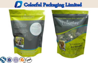 China Laminated Resealable Stand Up Zipper Pouch Bags for Pet Food / Customized Pet Food Packaging Bags for sale