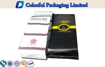 China Colorful Back Side Gusset Coffee Packaging Bags with Flat Bottom for sale