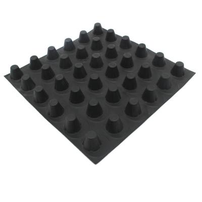 China High Strength HDPE Teardrop Plastic Drainage Board , Dimpled Plastic Drain Sheet for sale