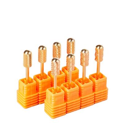 China Cuticles Removing Drill Bits Wholesale High Quality Metal Burr Tungsten Grinding Manicure Pedicure Nail Polish Tool Nail Drill Bit For Nail Drill for sale