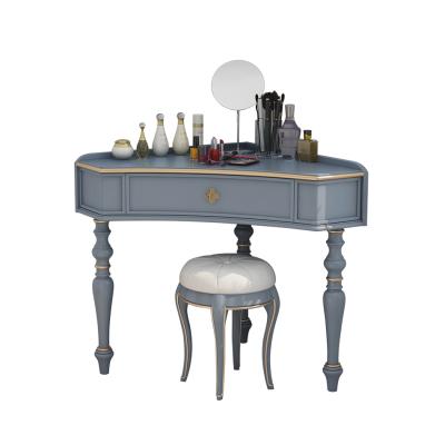 China Original Design Customize Bedroom Corner Furniture Makeup Mirror Density Dresser Table With Tools for sale