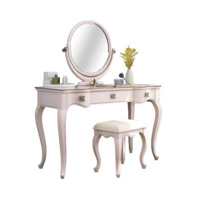 China Original Design Mirror Dresser Mental Design Handle Make Up Dressing Table With Drawers for sale