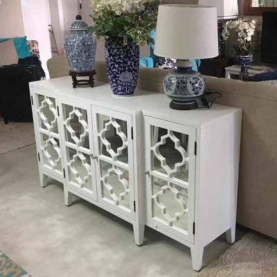 China Original luxury living room bedroom furniture decorative storage design cabinet with mirror for sale