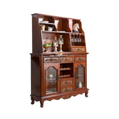 China New classic design original restaurant furniture dining room cupboard console wine cabinet for sale