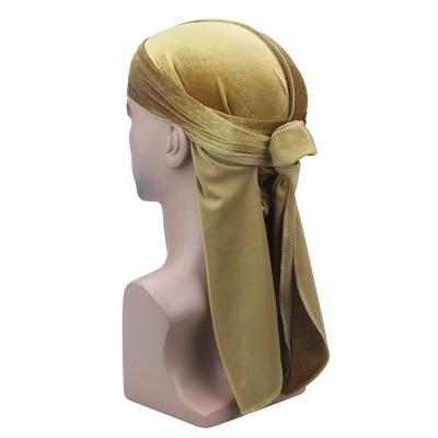 China Durag Joint Joint Premium 360 Velor Unisex Premium Waves Durag Extra Long Straps for sale