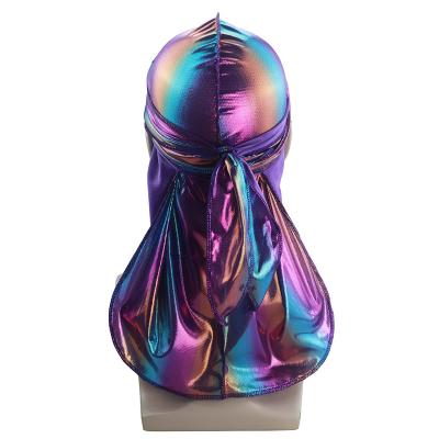 China Common Hot Selling Durag Holographic Polyester Durag for sale