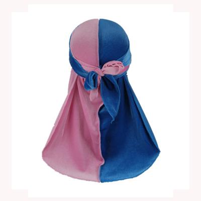 China Korea New 100pcs Common Outer Point 360 Extra-long Straps Durag Unisex Durag Free Shipping High-quality Velvet Wave Du Rag for sale