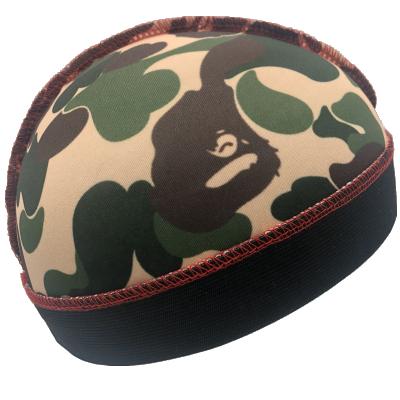 China Manufacturing Fashion Solid Color Long Wave Unisex Custom Logo Stain Durag Common Hat for sale