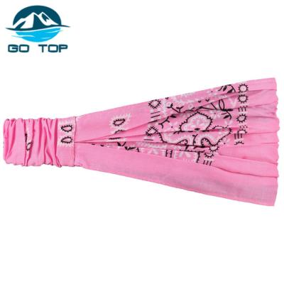 China Customized Customized Paisley Hairband Gorgeous Paisley Design Elastic Headband for sale