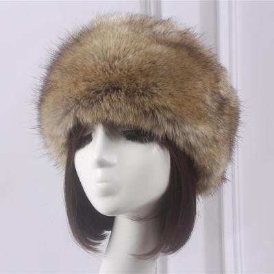 China Faux Fur Faux Fur New Arrive Winter Wholesale Hot Russian Women's Faux Fur Headband for sale