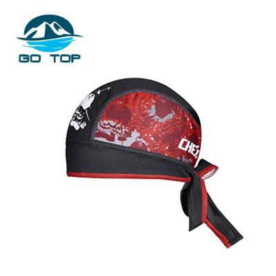 China Custom Popular Custom Skull Bandana Motorcycle Biker Pirate Do Rag Pirate Hat for sale