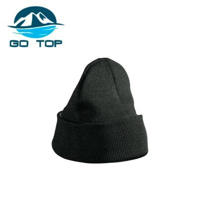 China JOINT JOINT Logo Custom 100% Embroidered Winter Beanie Knitted Wool Hats for sale