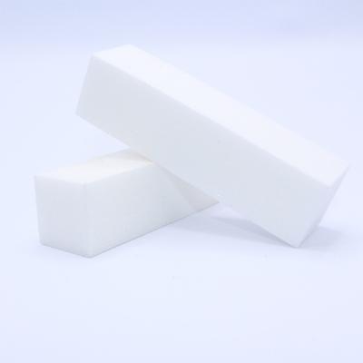 China Custom Logo Factory Eco-Friendly Zebra #120 Rectangle Sponge Nail Folder Pad Wholesale White Block for sale