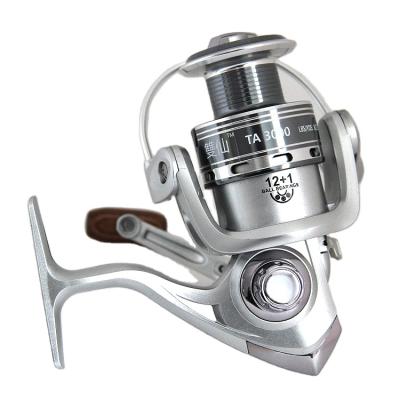 China Aluminum Alloy Lizard Fishing 12+1 Ball Bearings Spinning Reel 5.2 Aluminum Handle Fishing Reel Free Shipping for sale