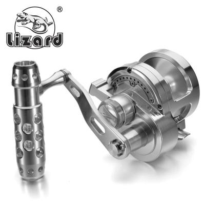 China Lizard Cnc Full Metal 26kg Pulling Strength Force Deep Sea Saltwater Boat Fishing Reel Trolling Reel EK for sale