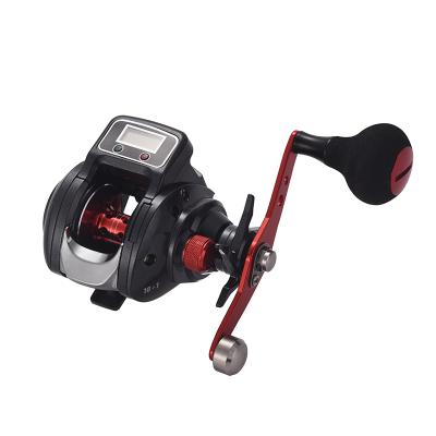 China Left/Right Aluminum Alloy + Plastic 16+1 Ball Bearing Fishing Reel With Counter 6.3 Reel Casting Fishing Digital Display Baitcasting Line Tackle for sale