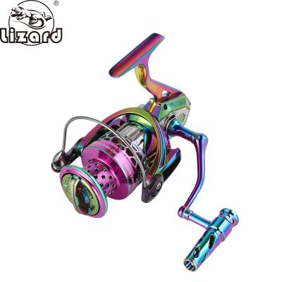 China 4.6:1 Full Metal Bearing Full Metal Bearing Foot Reel Colorful Lizard Aluminum Alloy Lizard Spinning Reel 17+1 for sale