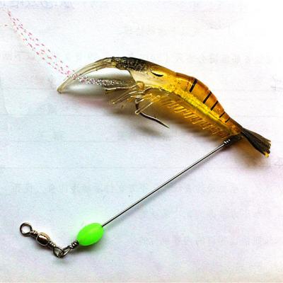 China free shipping 10pcs/lot 9.5cm Soft Prawn Shrimp Fishing Lure Biomimetic Baits SHRIMP WITH HOOK for sale