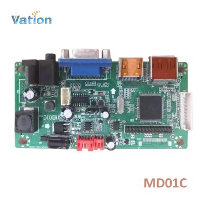 China Monitor/TV MD01C FHD LCD Panel Video Card DP/HDM-I/VGA to LVDS/eDP Converter Panel with HDMI-In and Audio-Out for sale