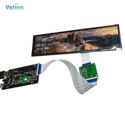 China Commerical Automotive Display / Signage Display Stand Display 8.8 Inch 1920x480 Stretched LCD Display With USB 5V Power Supply And Raspberry Pi 4B 3B+ for sale