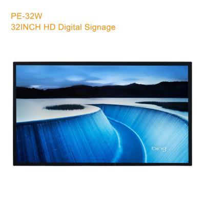 China 32 Inch 1920*1080 Resolution Indoor Wall Mount Advertising Digital Signage With Android System And Touch Screen Optional for sale