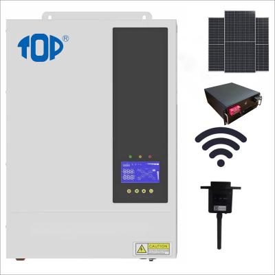 China 220V/230V /240V Single Phase Hybrid Solar Inverter 5.5Kw Pure Sine Wave Inverter for sale