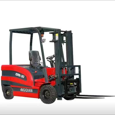 China Hotels Forklift 1.5 tons 3-wheel 48V electric drive three-point Wheeler forklift electric for sale