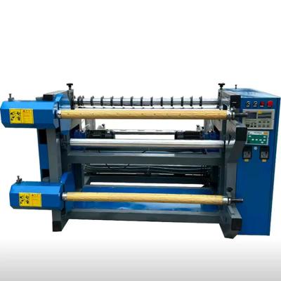 China Hotels Non-woven melt-blown fabric scuttling and rewinding machine Aluminum roll cutting tape rewinding machine for sale