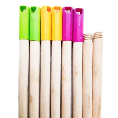 China High Quality Smooth Machine Making Stick Broom Wood Handle Natural Long Broom Stick With Wooden Brooms And Dustpans for sale